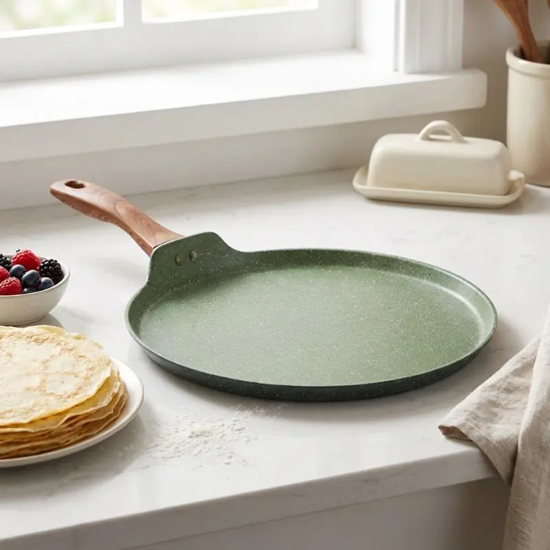 Crisp Edge Induction Safe Non-Stick Aluminium Dosa Tawa - 46 Cm - 46 Cm