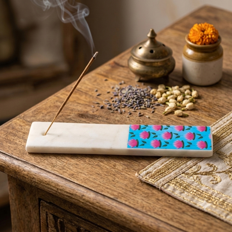 Tranquil Marble Incense Holder