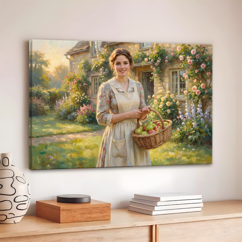 The Fruit Basket Canvas Wall Art - 380 GSM