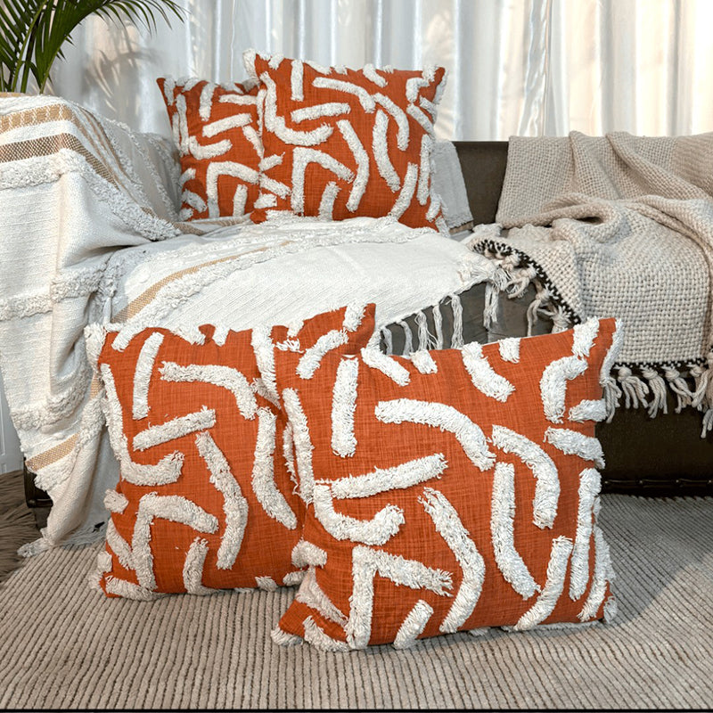 Cozy Ripple Tufted Cushion Cover Set - Set Of Four