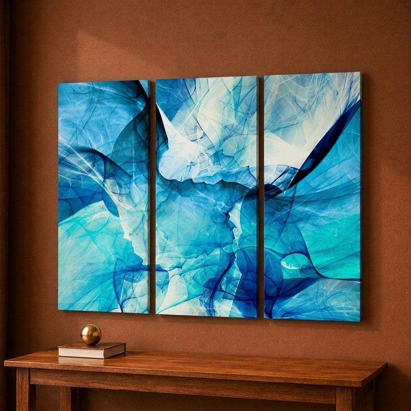 Azure Flow Canvas Wall Painting