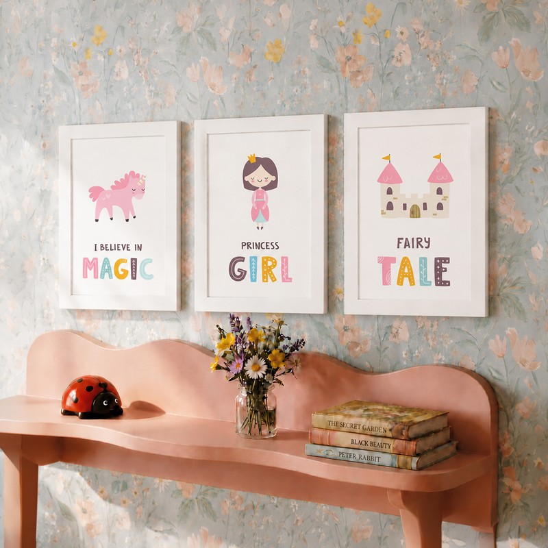 Fairy Princess Paper Wall Art