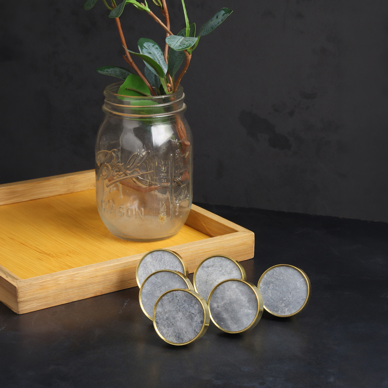 Orelia Marble Knob - Set of Six
