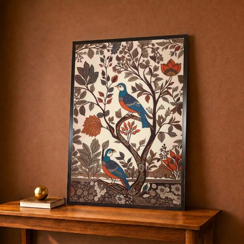 Songbird Botanical Haven Canvas Wall Painting
