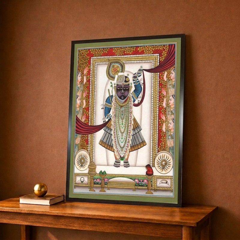 Shrinathji Devotional Canvas Wall Painting