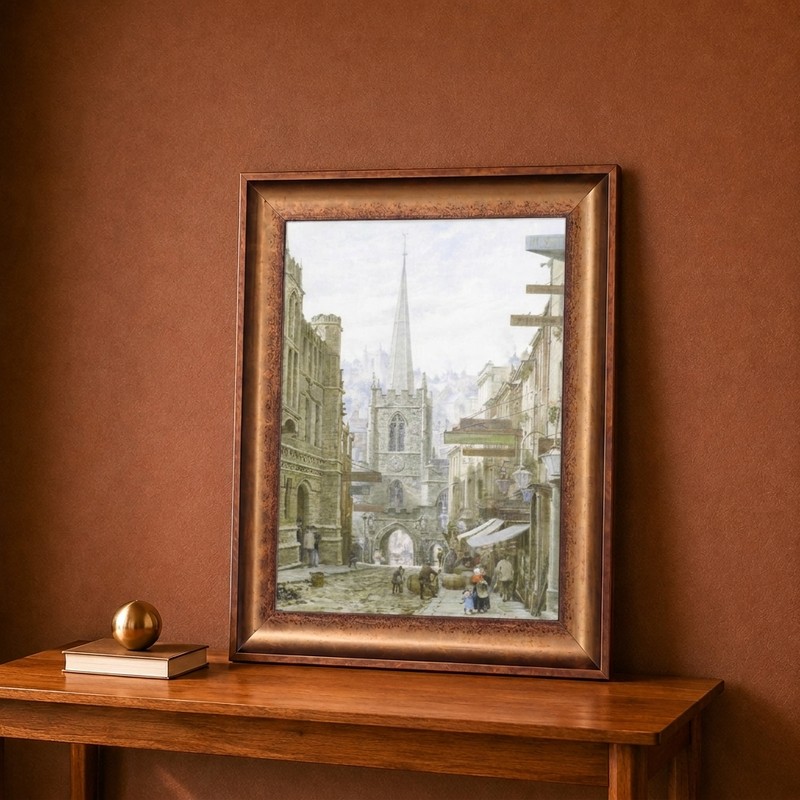 Vintage Street Canvas Wall Painting