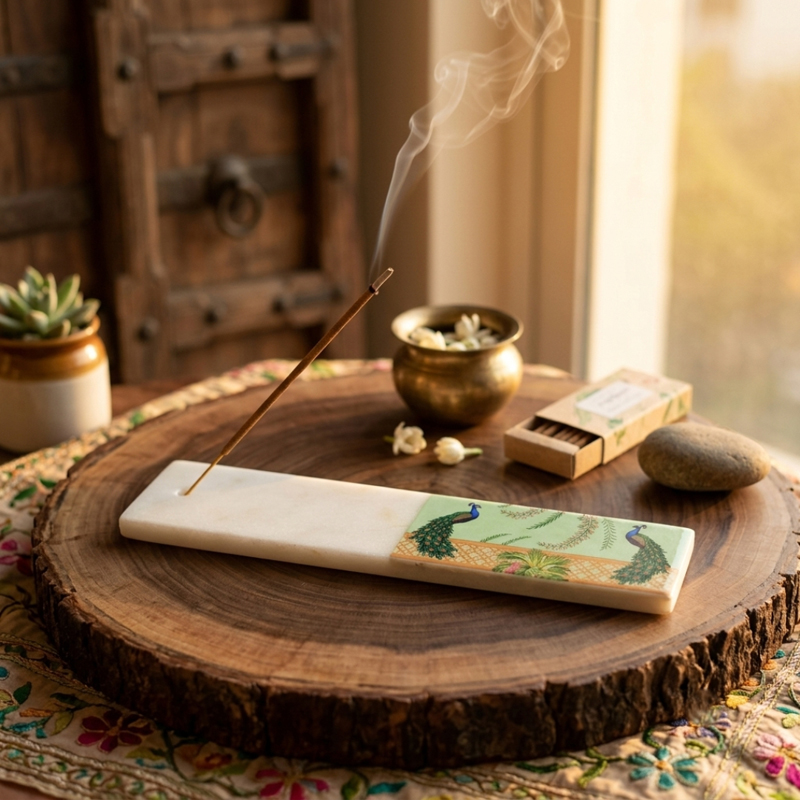 Serenity Marble Incense Holder