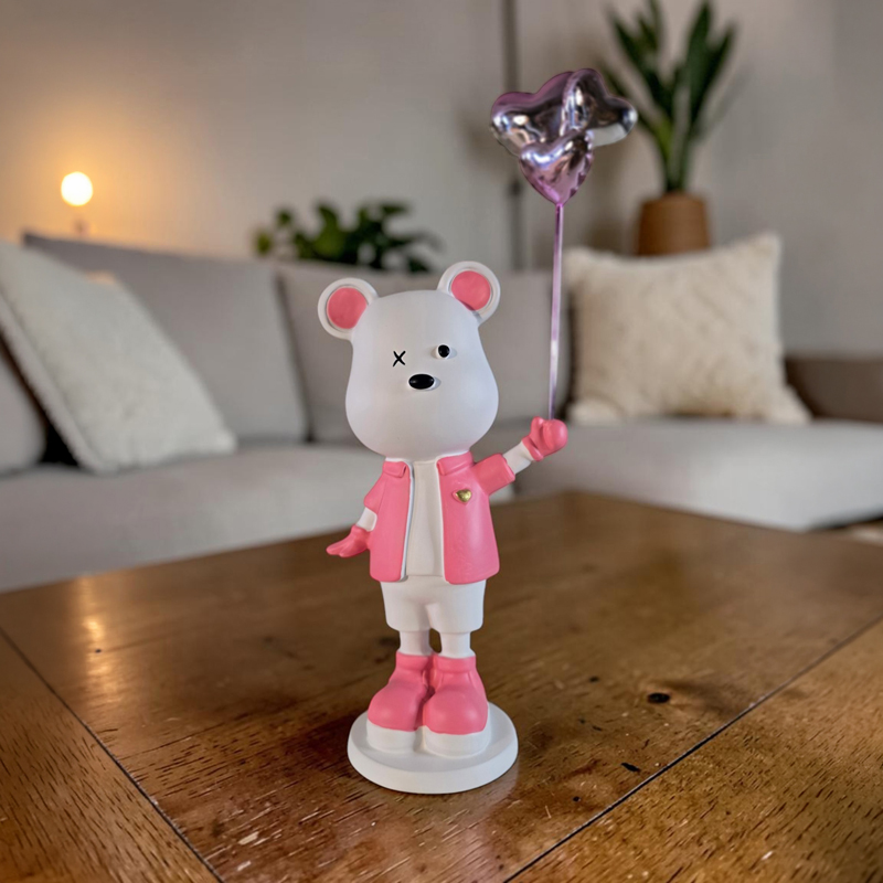 Balloon Bear Showpiece - Pink