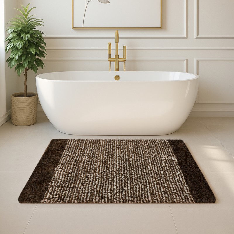 CloudStep Anti Skid Bath Mat - Brown - 40 x 60 cms