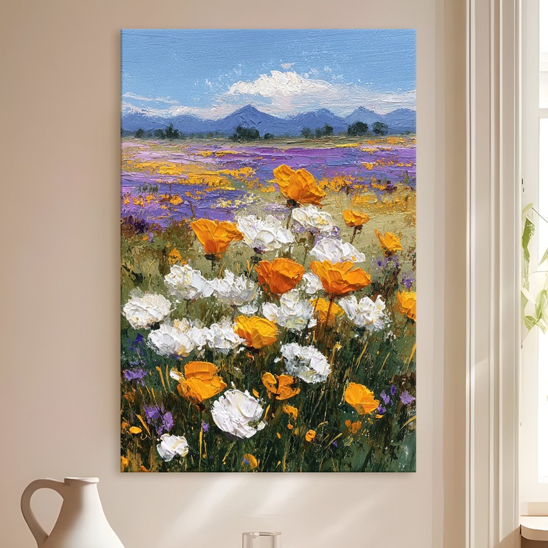 Alpine Bloom Gallery Wrapped Canvas Wall Painting