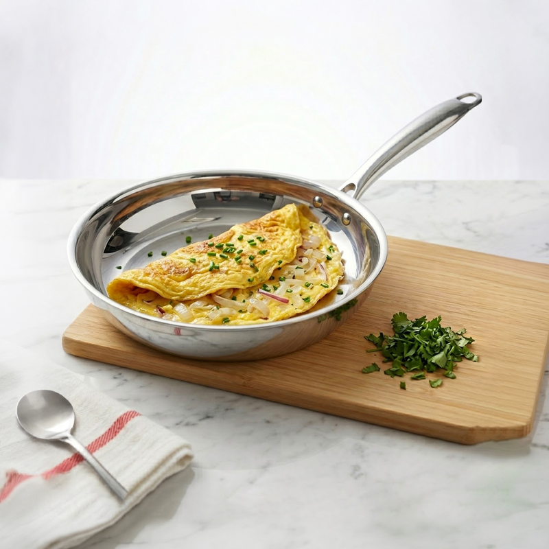 Solara Fryza Triply Stainless Steel Fry Pan - 18 cm - 900 mL