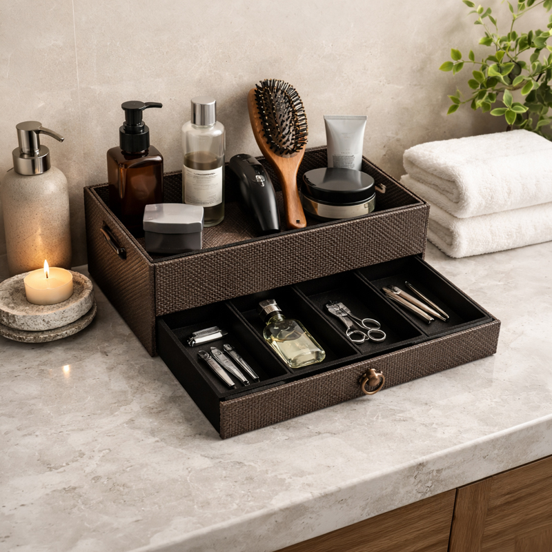 Hazelby Vegan Leather Desk Organizer