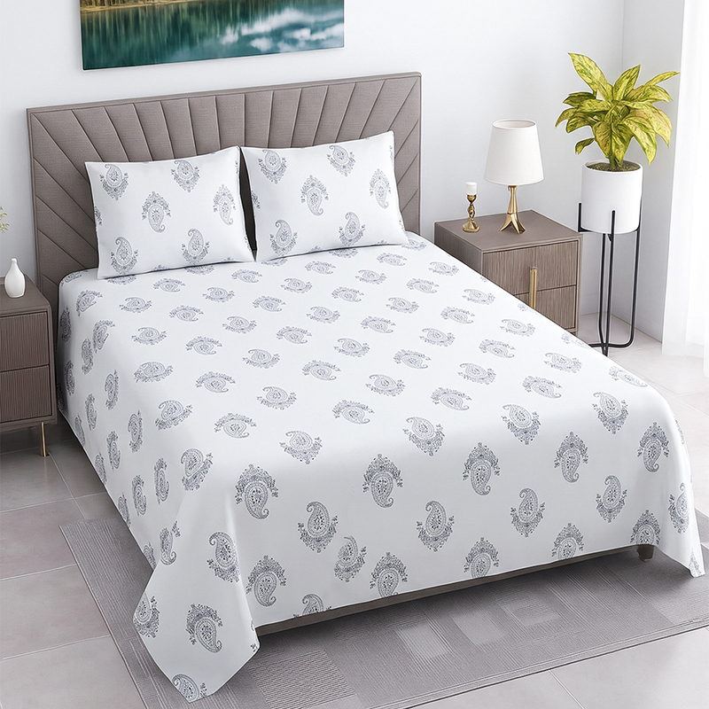 DaisyNest Cotton Bedsheet - 330 TC - King