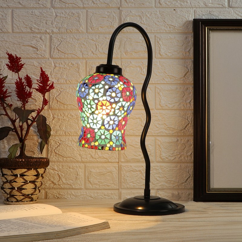 Zellige Glass Table Lamp