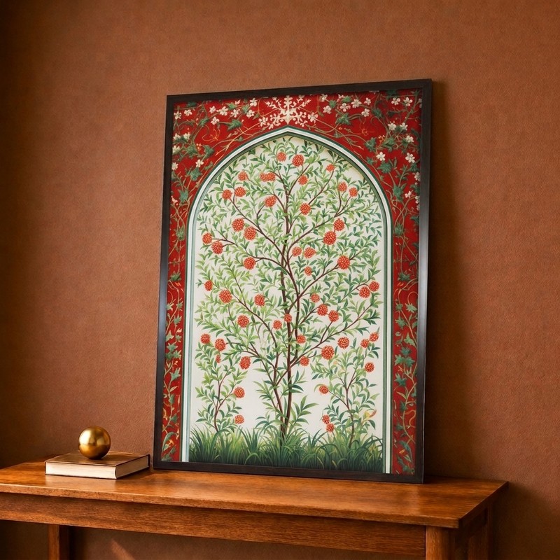 Berry Tree Canvas Wall Painting