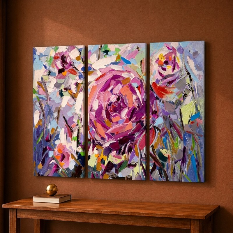 Lavender Bloom Canvas Wall Painting