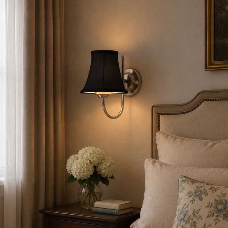 Marlowe Glow Cotton Wall Lamp - Black