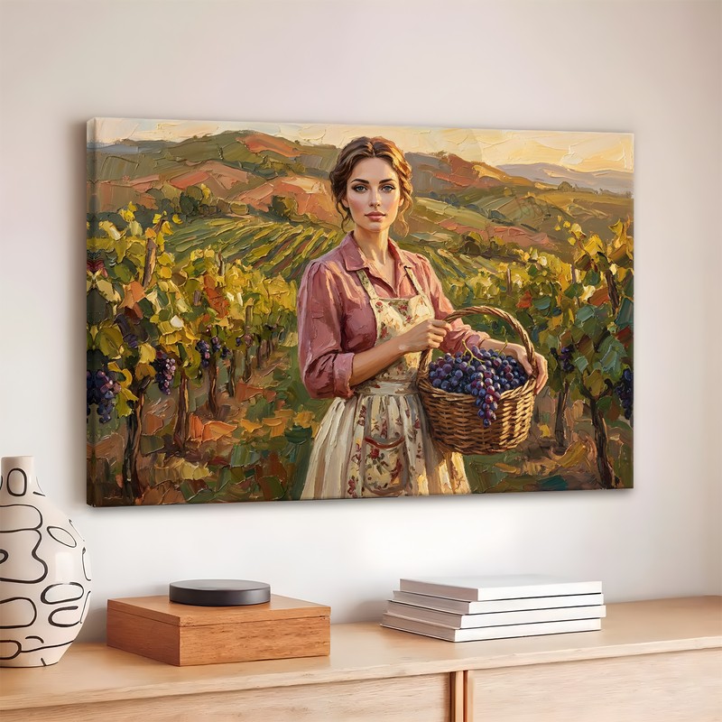 Grapes of the Valley Canvas Wall Art - 380 GSM