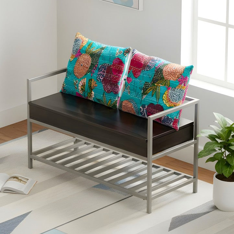 Wavex Metal Bench - Grey