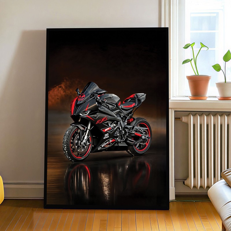 Crimson Speed Machine MDF Wall Art