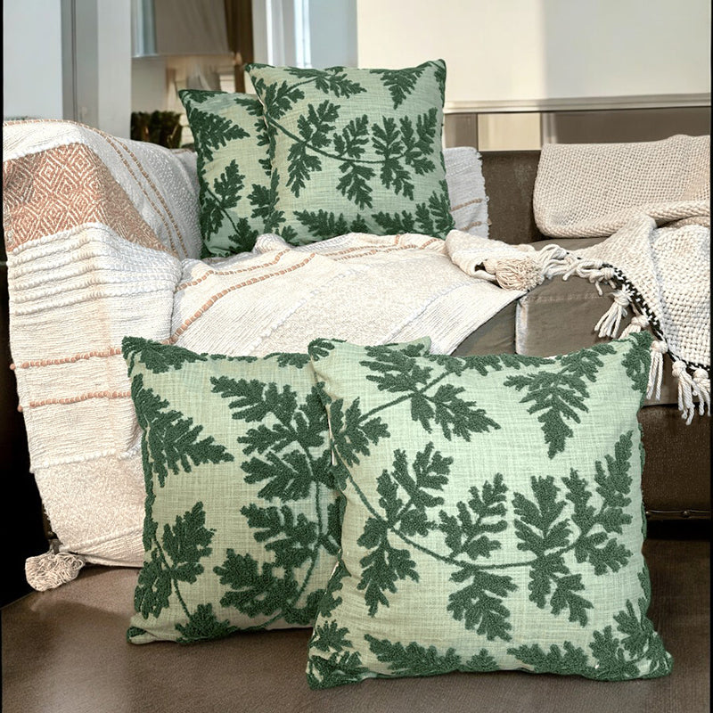 Fernweave Tufted Cushion Cover Set - Set Of Four