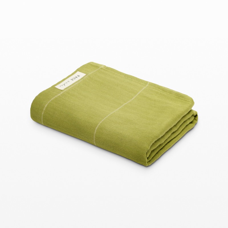 Rainbow Loom Aloe Vera Fibre Blend Bath Towel - Green - 75 x 150 CM