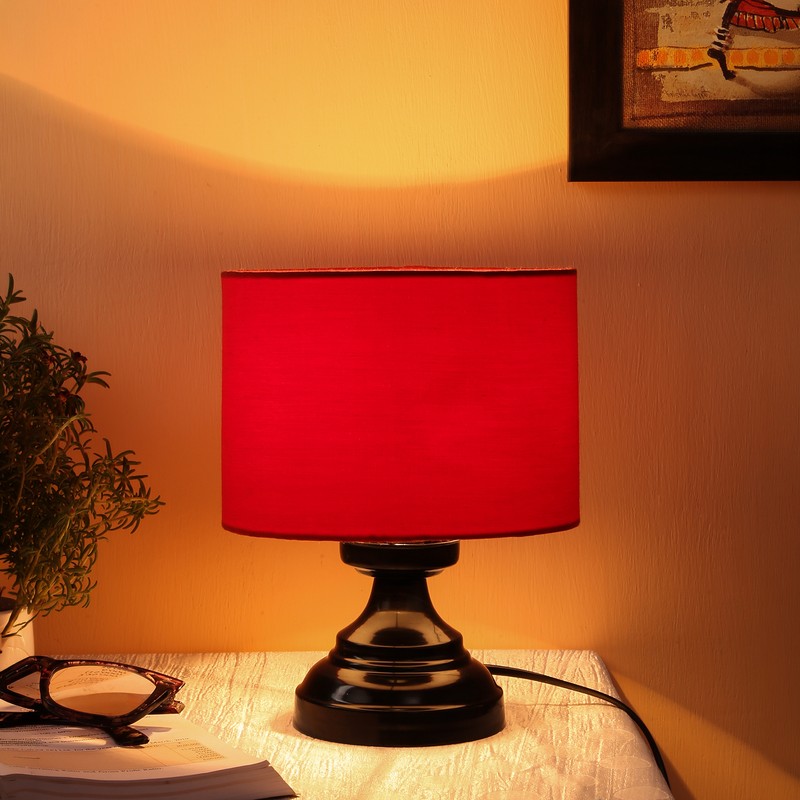 Filasse Cotton Table Lamp - Red