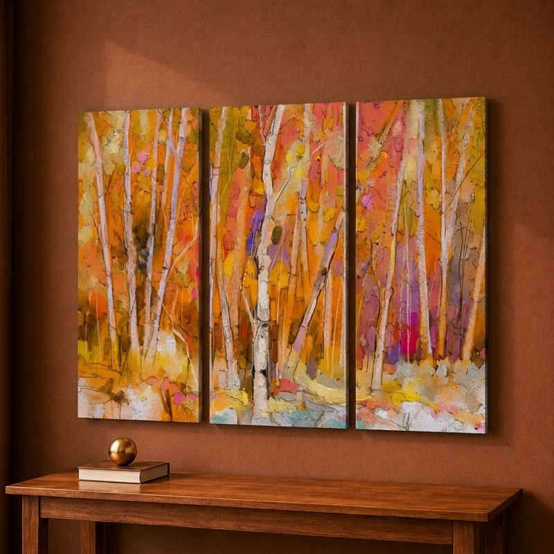 Autumn Grove Canvas Wall Painting