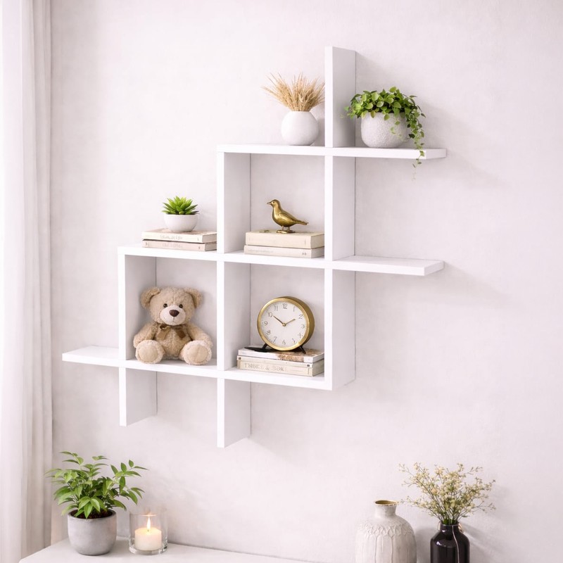 Shelfline MDF Wall Shelf - White