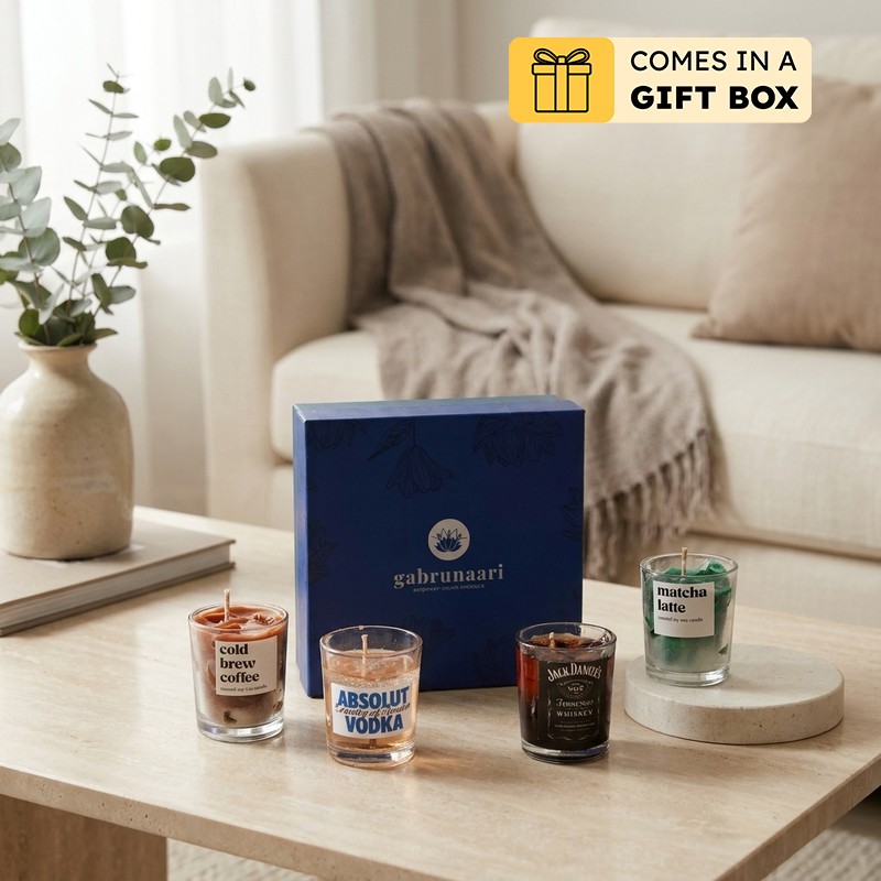 Signature Fragrance coffee Soy Wax Candle - Set of Four