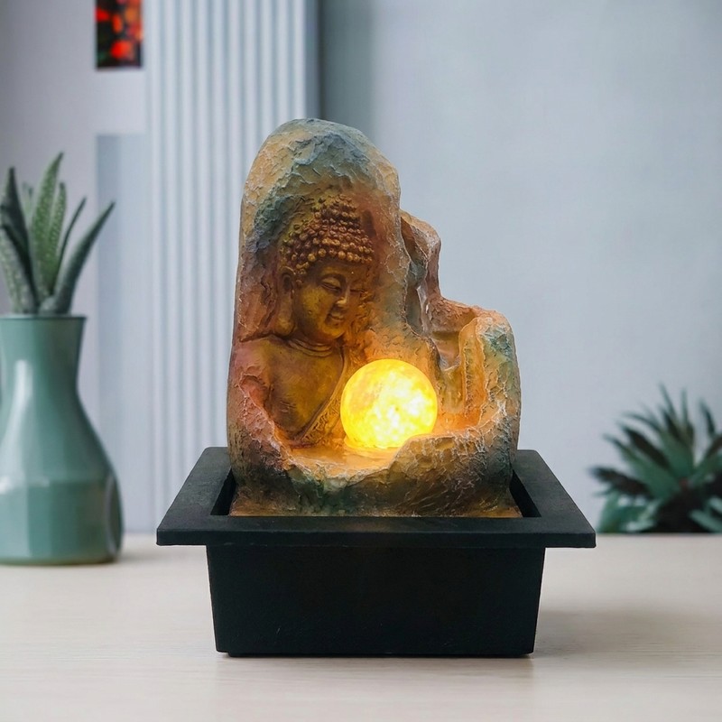 Harmony Orb Buddha LED Fountain