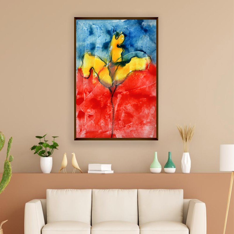 Cinnabar Canvas Wall Painting - Small