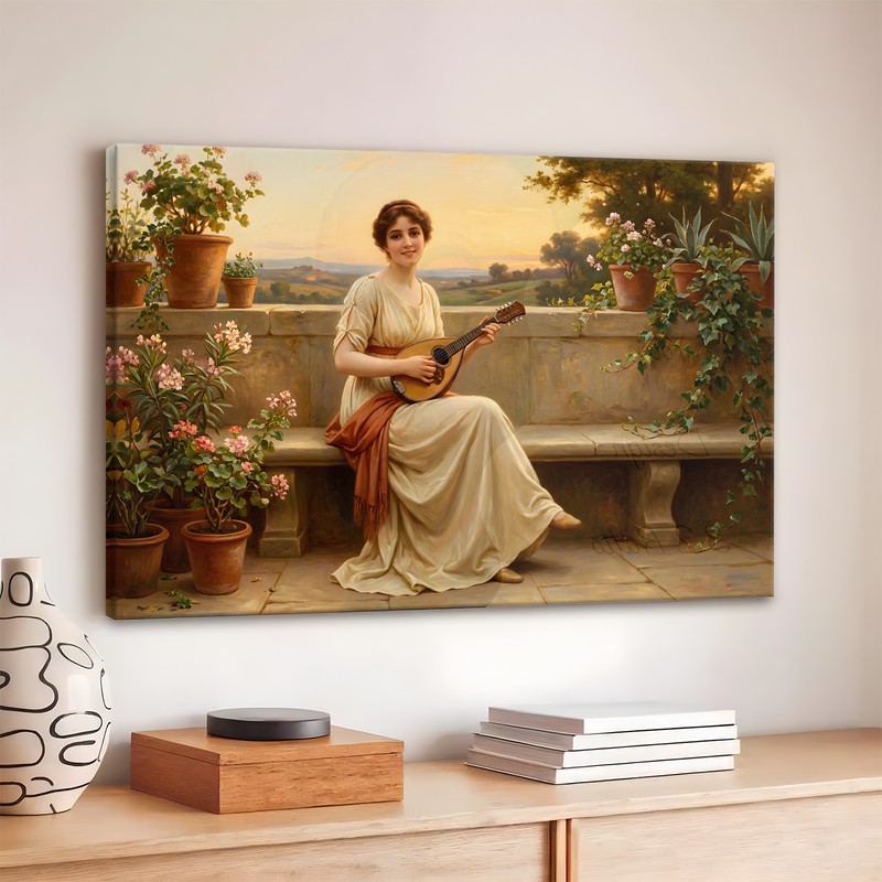 Strings Of Elegance Canvas Wall Art - 380 GSM