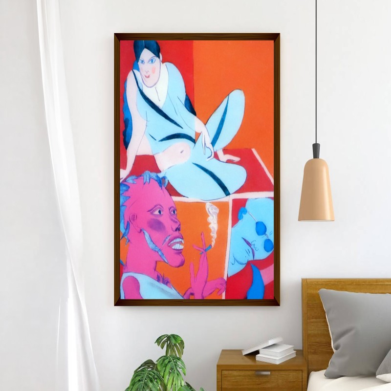Vibrant Muse Canvas Wall Painting - Small