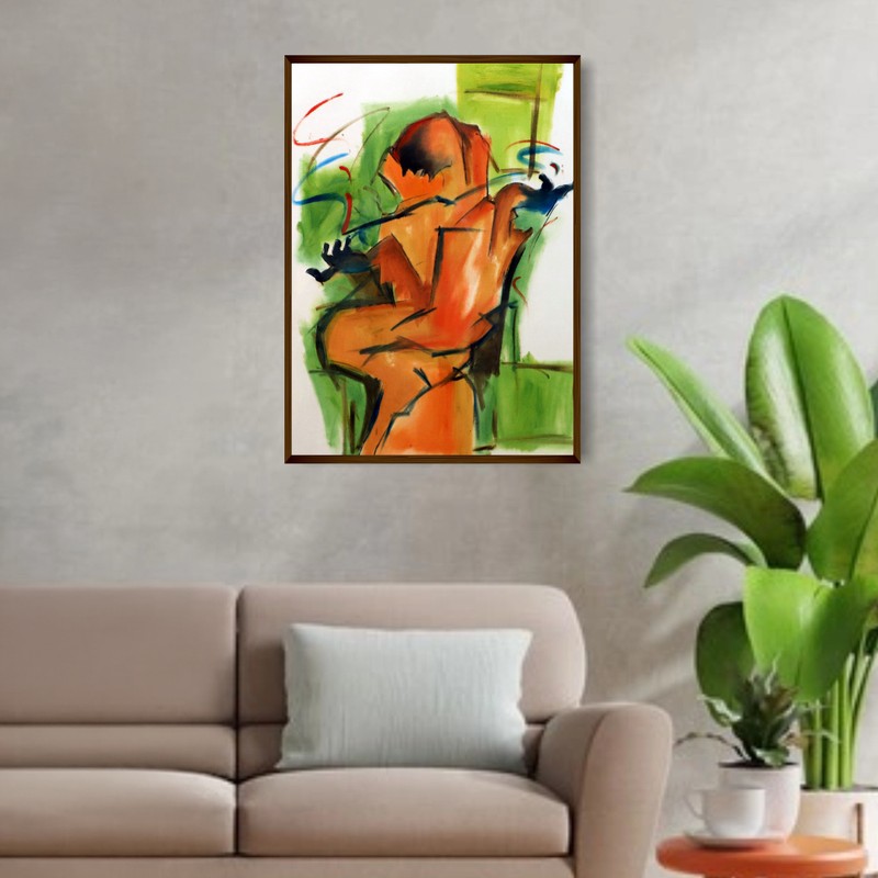 Musician Flute Player Canvas Wall Painting