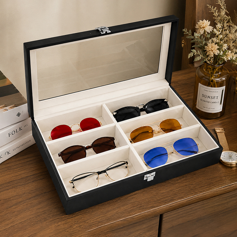Sapphire Timekeeper MDF Storage Box - Black