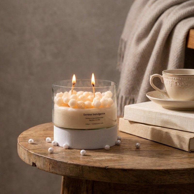 Whispering Woods Vanilla Caramel Soy Wax Candle