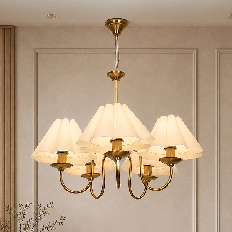 Serelle Metal Chandelier - Ivory