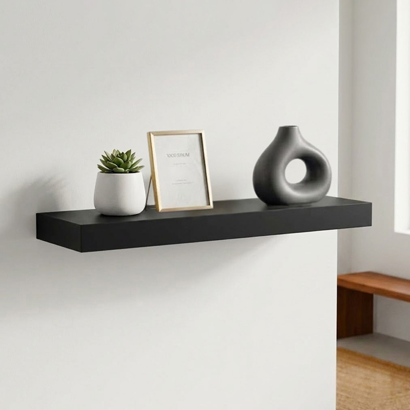 Slate Horizon MDF Shelves - Black