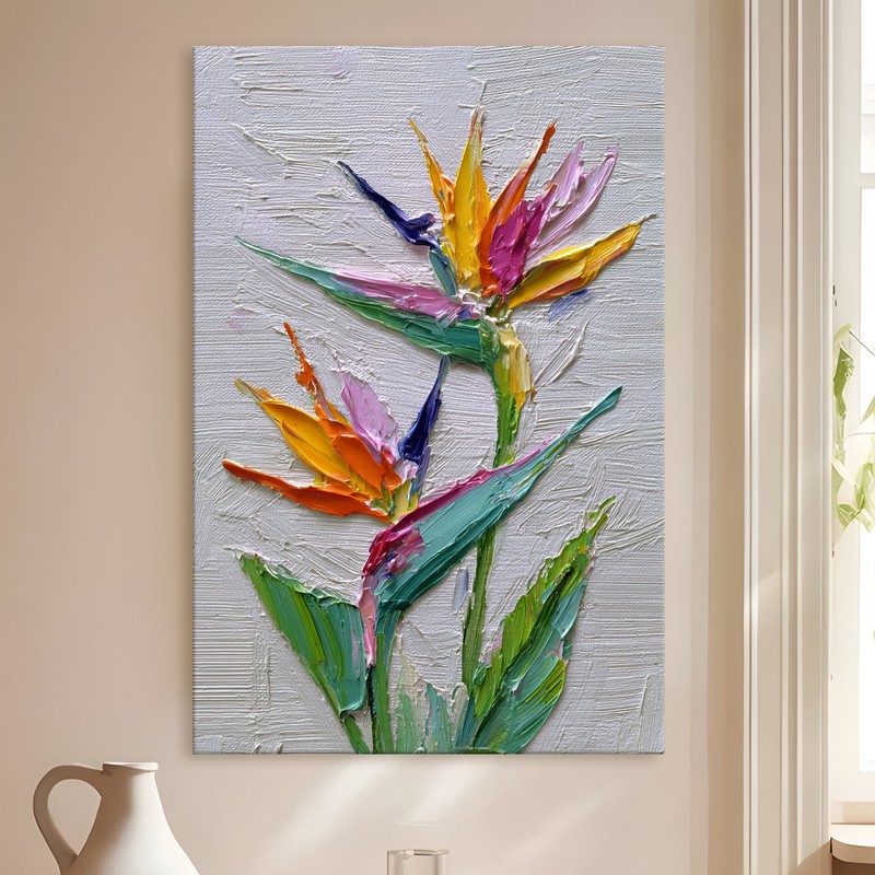 Exotic Petals Gallery Wrapped Canvas Wall Painting