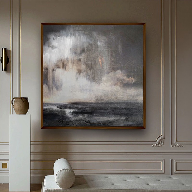 Nocturnal Haze Canvas Wall Painting