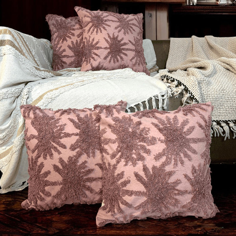 Mossmeld Tufted Cushion Cover Set - Set Of Four