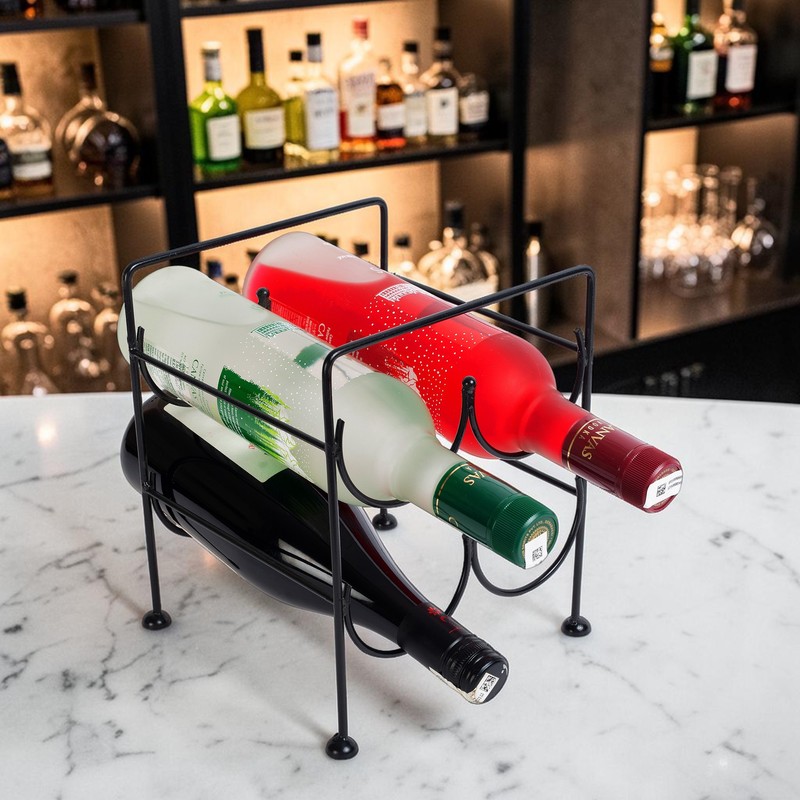 Cork & Cradle Iron Bottle Holder