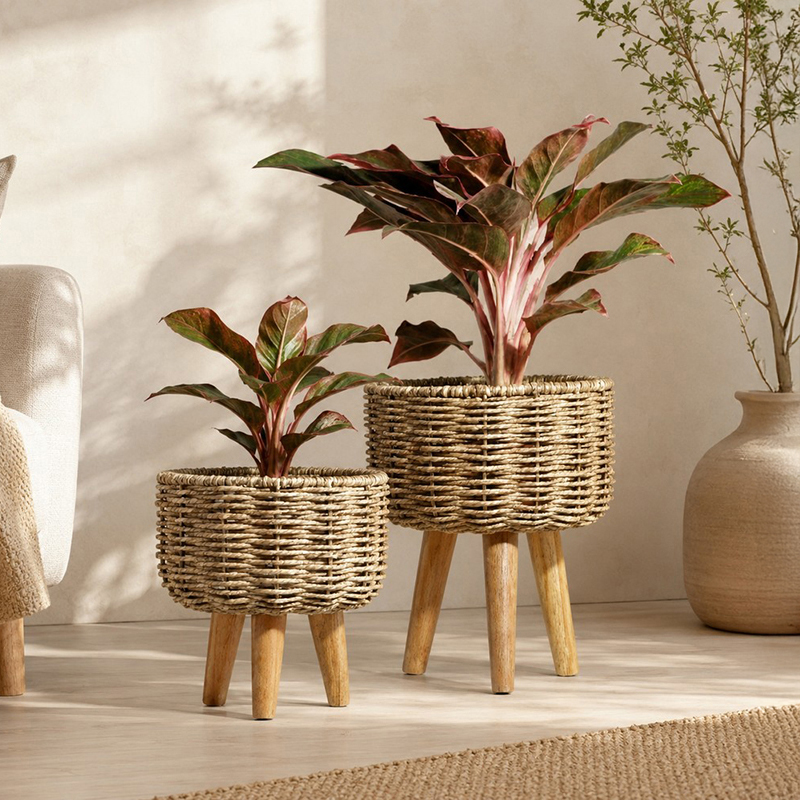 Kananika Jute Planter - Set of Two