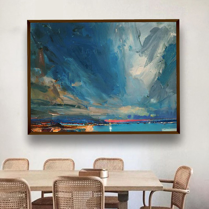 Storm Over the Sea Canvas Wall Painting