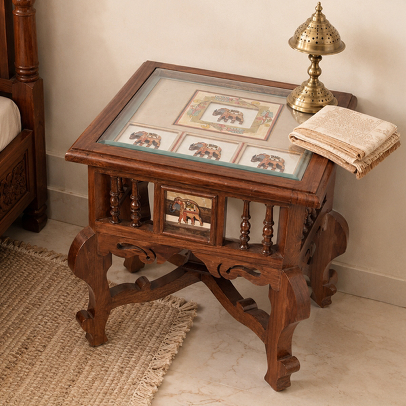 Mahi Teak Wood Side Table
