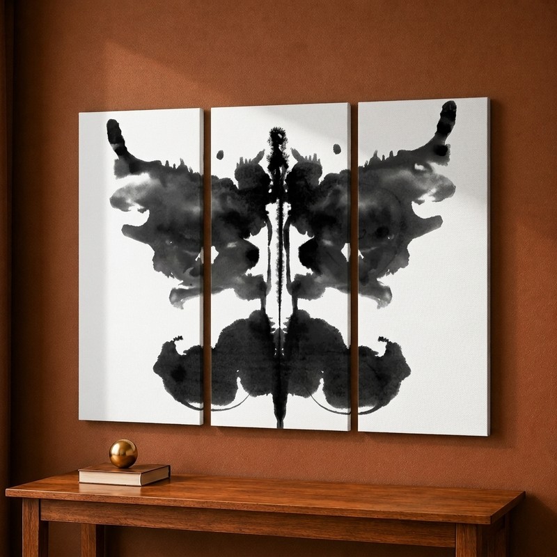 Inkblot Butterfly Canvas Wall Painting