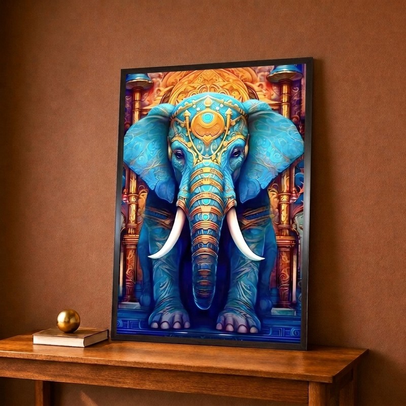Imperial Elephant Heritage Canvas Wall Painting