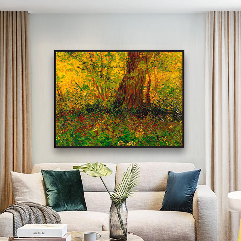 Sunlit Sanctuary Canvas Wall Painting With Frame - Small