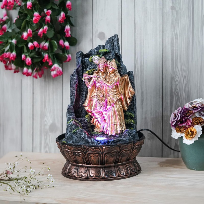 Ananda Radha Krishna LED Fountain